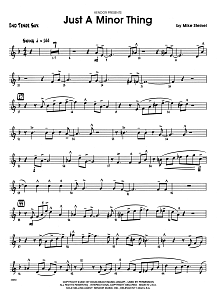 Just A Minor Thing - 2nd Bb Tenor Saxophone 