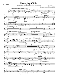 Sleep, My Child (from Paradise Lost: Shadows and Wings) - Bb Clarinet 3