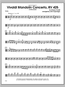Vivaldi Mandolin Concerto, RV 425 (1st Movement) - Viola 