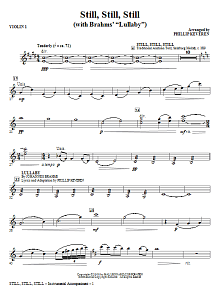 Still, Still, Still (with Brahms' Lullaby) - Violin 1 