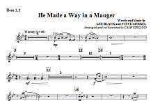 He Made A Way In A Manger - F Horn 1,2 