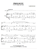 Prologue For Bb Trumpet And Piano