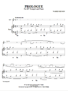 Prologue For Bb Trumpet And Piano 