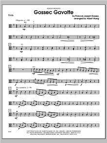 Gossec Gavotte - Viola 