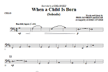 When A Child Is Born (Soleado) - Cello 