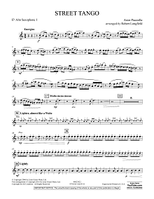 Street Tango - Eb Alto Saxophone 1 