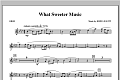 What Sweeter Music - Oboe