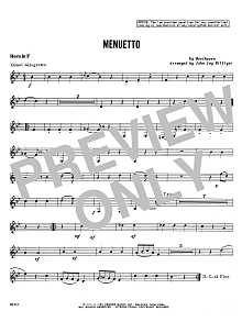 Menuetto - Horn in F 