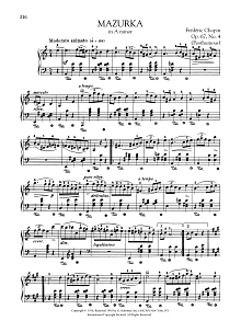 Mazurka in A minor, Op. 67, No. 4 (Posthumous) 