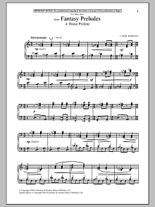 Fantasy Preludes, 4. Danse Profane 