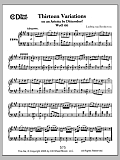 Variations (13) On An Arietta By Dittersdorf, Woo 66