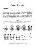 Front Burner - Guitar Chord Chart