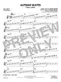 Autumn Leaves (Hojas Caídas) (arr. Michele Fernández) - Eb Solo Sheet
