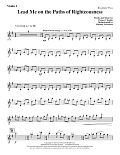 Lead Me on the Paths of Righteousness - Violin 1