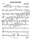 It Had to Be You (arr. Mark Taylor) - Alto Sax 1