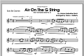 Air On The G String (from Orchestral Suite No. 3) - Clarinet