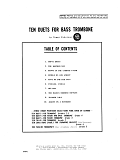 Ten Duets For Bass Trombone