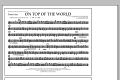 On Top of the World - Tenor Sax