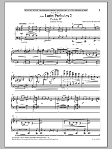 Prelude IV (Bossa Nova) (from Latin Preludes 2) 
