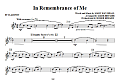 In Remembrance Of Me - Clarinet