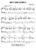 Isn't She Lovely [Jazz version] (arr. Brent Edstrom)