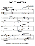 God Of Wonders [Jazz version] (arr. Phillip Keveren)