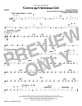 Grown-Up Christmas List (arr. Kirby Shaw) - Drums