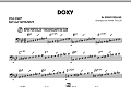 Doxy - Bass Clef Solo Sheet