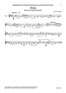 Song (from The Cello Concerto) 