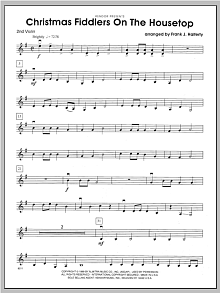 Christmas Fiddlers On The Housetop - Violin 2 