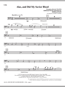 Alas, And Did My Savior Bleed - Cello 