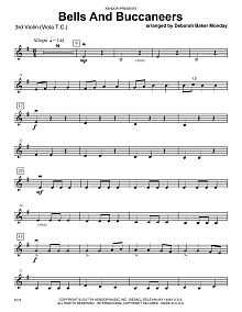 Bells And Buccaneers - Violin 3 (Viola T.C.) 