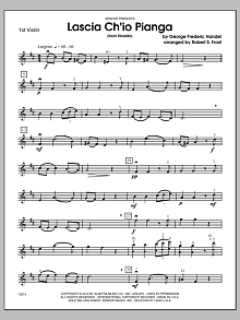 Lascia Ch'io Pianga (from Rinaldo) - Violin 1 