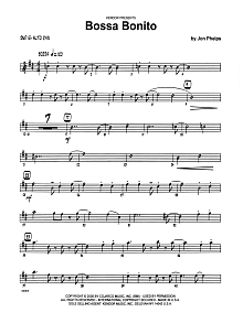 Bossa Bonito - 2nd Eb Alto Saxophone 