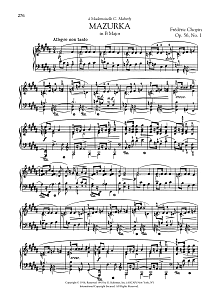 Mazurka in B Major, Op. 56, No. 1 