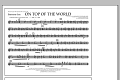 On Top of the World - Baritone Sax