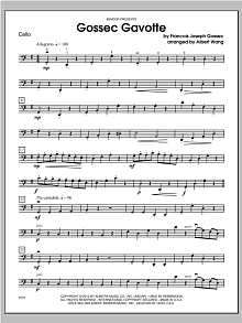 Gossec Gavotte - Cello 