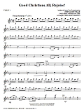 Good Christians All, Rejoice! - Violin 1