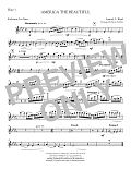 America, the Beautiful - Flute 1
