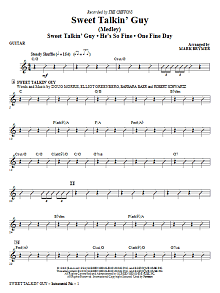 Sweet Talkin' Guy - Music Of The Chiffons (Medley) - Guitar 