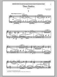 Three Studies, Op. 4, I. 