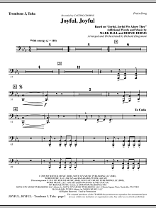 Joyful, Joyful - Trombone 3/Tuba 