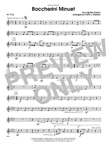 Boccherini Minuet - 4th Flute 