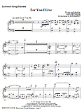 For You I Live - Piano