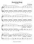 Humming Song, Op.68 #3