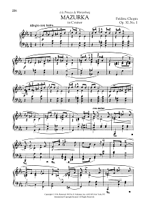 Mazurka in C minor, Op. 30, No. 1 