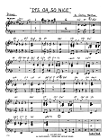 It's Oh, So Nice - Piano