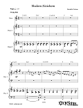 Shalom Aleichem (for 2 Pianos)
