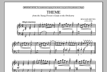 The Young Person's Guide To The Orchestra, Op. 34 (Theme) 