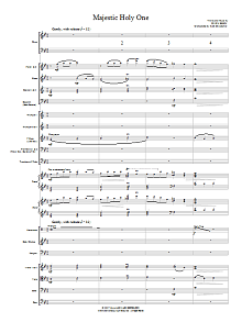 Majestic Holy One - Full Score 